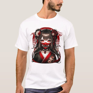 日本のかわいいアニメ女子ゴシックWaifu Otaku Oni Tシャツ