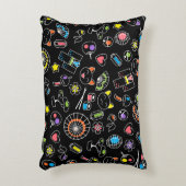 日本のかわいい文化ドードルオンブラック アクセントクッション (正面(垂直))