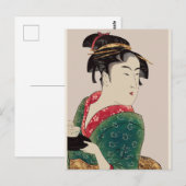 日本のご婦人 ポストカード (正面/裏面)