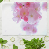 日本のさくらんぼの木の花 キッチンタオル (折り畳み)