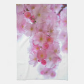 日本のさくらんぼの木の花 キッチンタオル (縦)