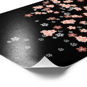 日本のさくらんぼの木の花 フォトプリント            (角)