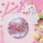 日本のさくらんぼの木の花 ペーパープレート (パーティー)