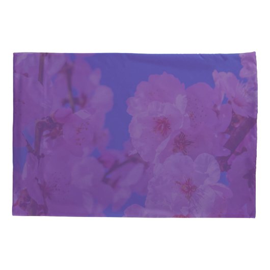 日本のさくらんぼの花13 枕カバー (裏面)