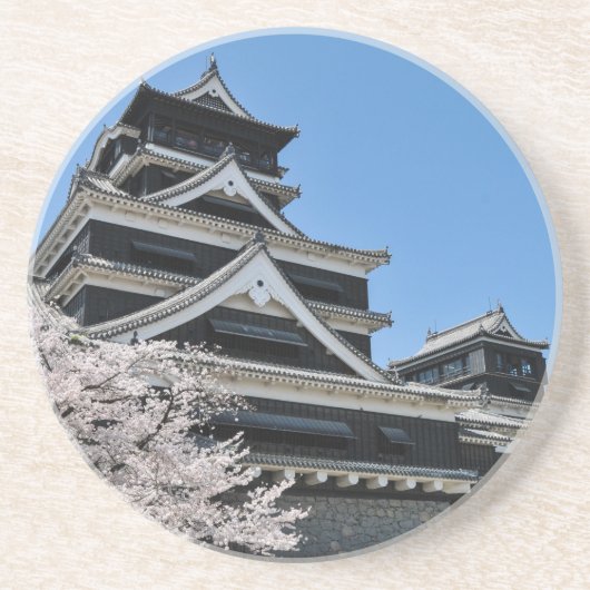 日本のさくらんぼの花 コースター (正面)