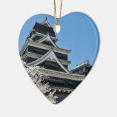 日本のさくらんぼの花 セラミックオーナメント (左)