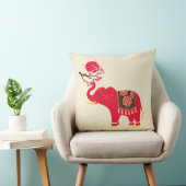 日本のさくらんぼの花（赤象） クッション (椅子)