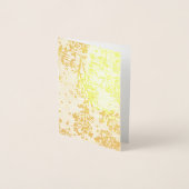 日本のさくらんぼの金ゴールドに咲くPicを追加ありがとう 箔カード (正面)