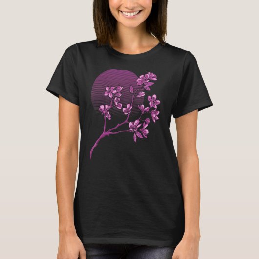 日本のさくらんぼブロッサム桜1 Tシャツ (正面)