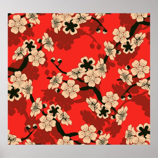 日本のさくらんぼ分岐スタイリッシュ: ポスター (正面)