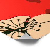 日本のさくらんぼ分岐スタイリッシュ: ポスター (角)