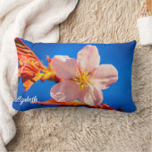 日本のさくらんぼ桜花 ランバークッション (ブランケット)