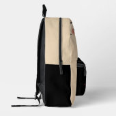 日本のさくらんぼ花カスタムモノグラム名 プリントバックパック (左)