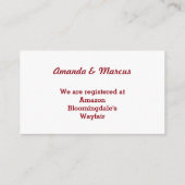 日本のさくらんぼ花花花登録簿 エンクロージャーカード (裏面)