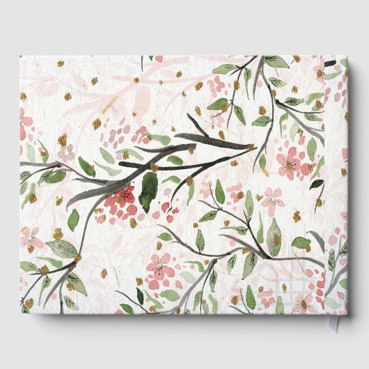 日本のさくらんぼ花 ゲストブック (裏面)