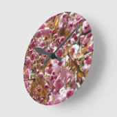 日本のさくらんぼ ラウンド壁時計 (傾斜)