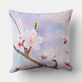 日本のさくらんぼ-桜イン開花 クッション (裏面)