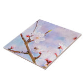 日本のさくらんぼ-桜イン開花 タイル (側面)