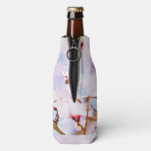 日本のさくらんぼ-桜イン開花 ボトルクーラー (ボトル裏面)