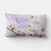 日本のさくらんぼ-桜イン開花 ランバークッション (裏面)
