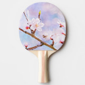 日本のさくらんぼ-桜イン開花 卓球ラケット (正面)