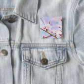 日本のさくらんぼ-桜イン開花 缶バッジ (インサイチュ)
