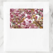 日本のさくらんぼ 長方形シール (バッグ)