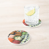 日本のすしのお気に入りのアソートメント コースター (側面)