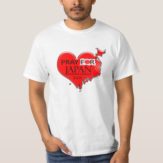 日本のために祈って下さい Tシャツ (正面)