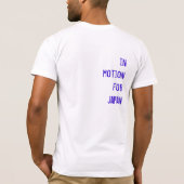 "日本のための動きで" Tシャツ(資金上昇) Tシャツ (裏面)