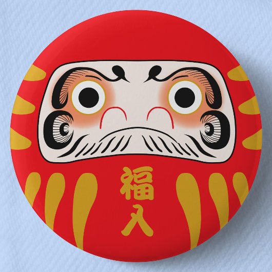 日本のだるまボタンピン 缶バッジ