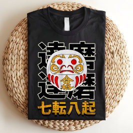 日本のだるま人形 トライブレンドＴシャツ