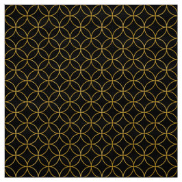 日本ので伝統的なDesign1 - SHIPPO- Black&Gold ファブリック