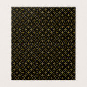 日本ので伝統的なDesign1 - SHIPPO- Black&Gold 名刺 (外部フラット)