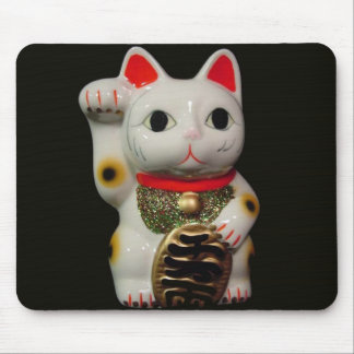 日本ので幸運な猫MANEKI NEKOのマウスパッド マウスパッド
