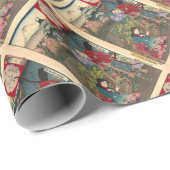 日本ので美しい芸者の武士の芸術 ラッピングペーパー (ロールコーナー)