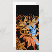 日本のなかえで2aは写真カード感謝していしています サンキューカード (正面/裏面)