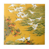 日本のなこうのとりのイメージ タイル (正面)