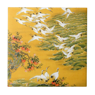 日本のなこうのとりのイメージ タイル