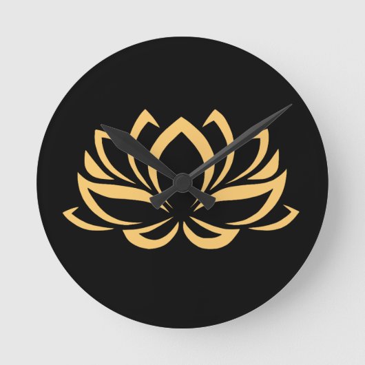 日本のなはすの花の花 ラウンド壁時計 (正面)