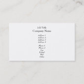 日本のなアメリカハナノキの葉 名刺 (裏面)