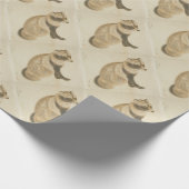 日本のなアライグマ ラッピングペーパー (角)