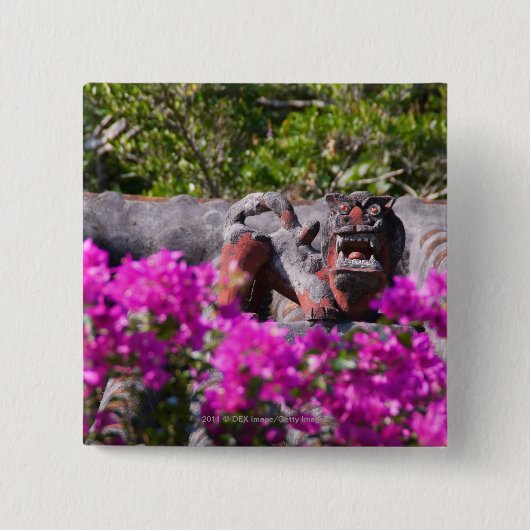 日本のなガーゴイル 缶バッジ (正面)