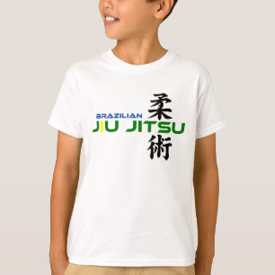 日本のなキャラクターとのブラジル人Jiu Jitsu Tシャツ