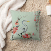 日本のなクレーンデザイン クッション (ブランケット)