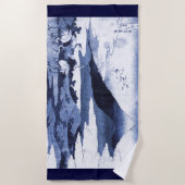 日本のなクレーンビーチタオル ビーチタオル (正面)