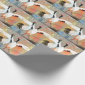 日本のなクレーン写真の光沢の包装紙 ラッピングペーパー (角)