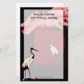 日本のなクレーン文房具 便箋 (正面/裏面)