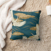 日本のなクレーン クッション (ブランケット)