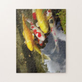 日本のなコイのコイの十分の水路 ジグソーパズル (縦)